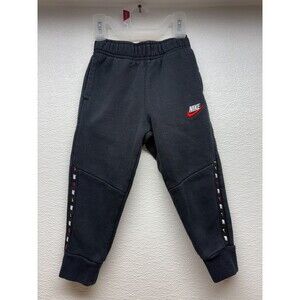 Nike Boys Block Taping Fleece Black Pants Size: 3T
